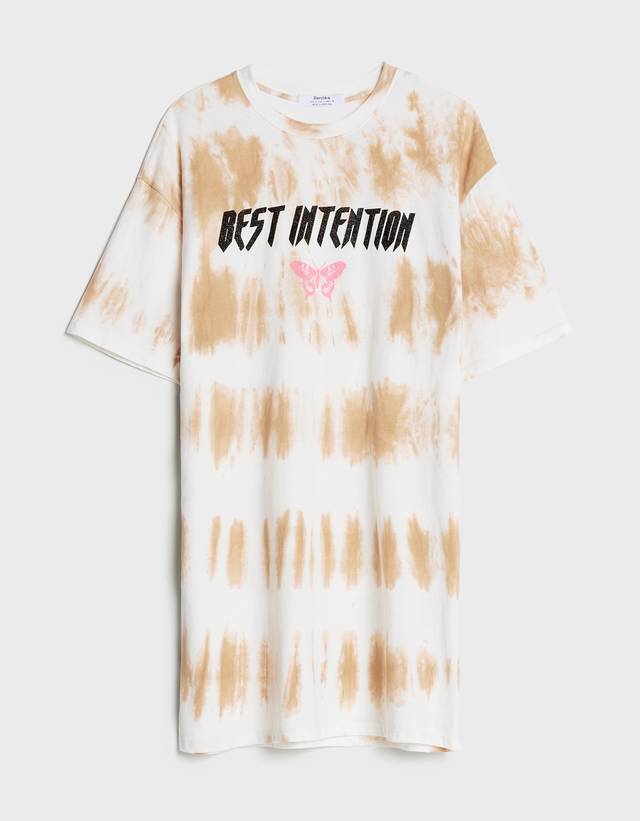 t shirt dress bershka
