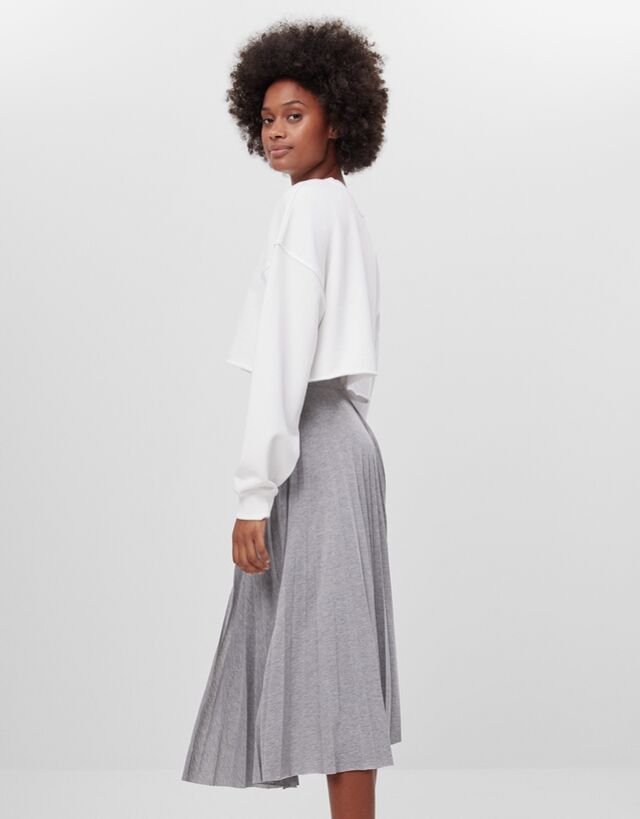 Falda midi de flores - JOIN LIFE - Bershka Dominican Republic
