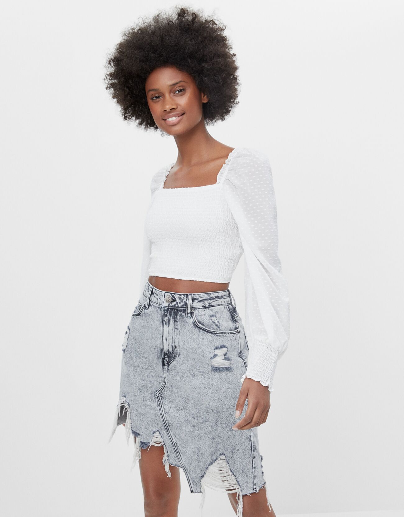 blusa de plumeti