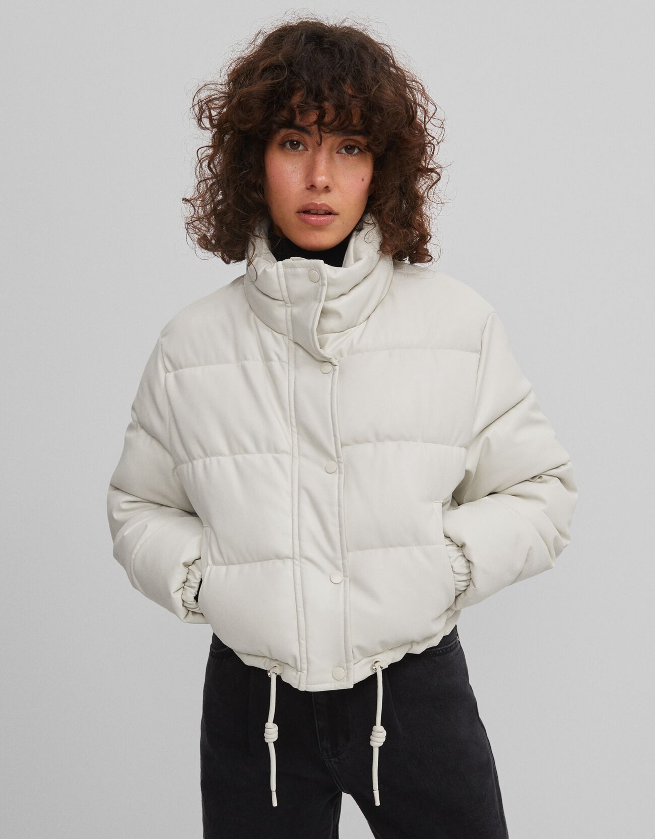 Faux leather puffer jacket - Jackets 