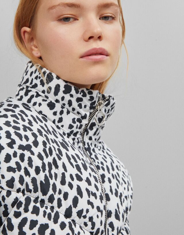 bershka leopard print jacket