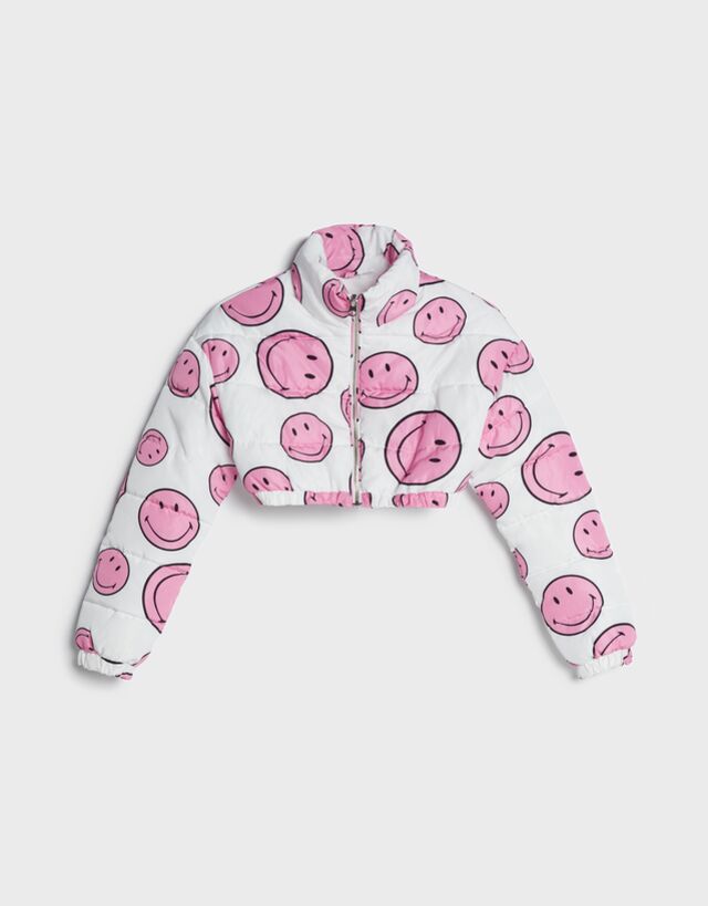 Cropped Smiley Jacket - Jackets - Woman 