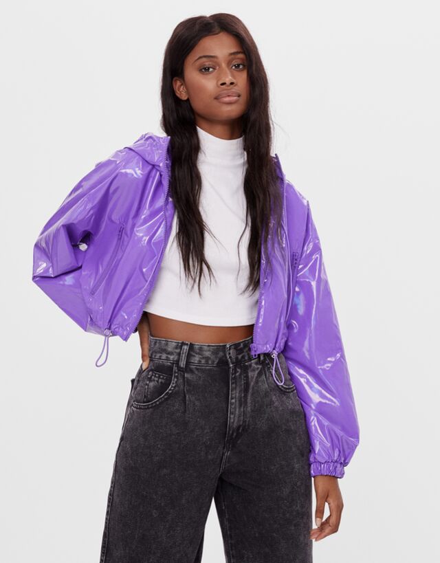 Vinyl jacket - Woman | Bershka