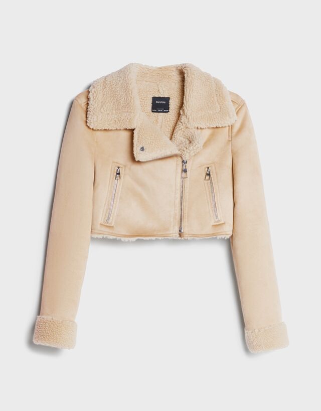 bershka double faced jacket