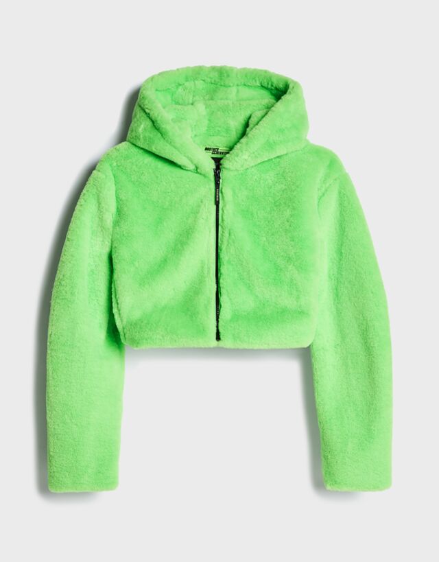 green jacket bershka