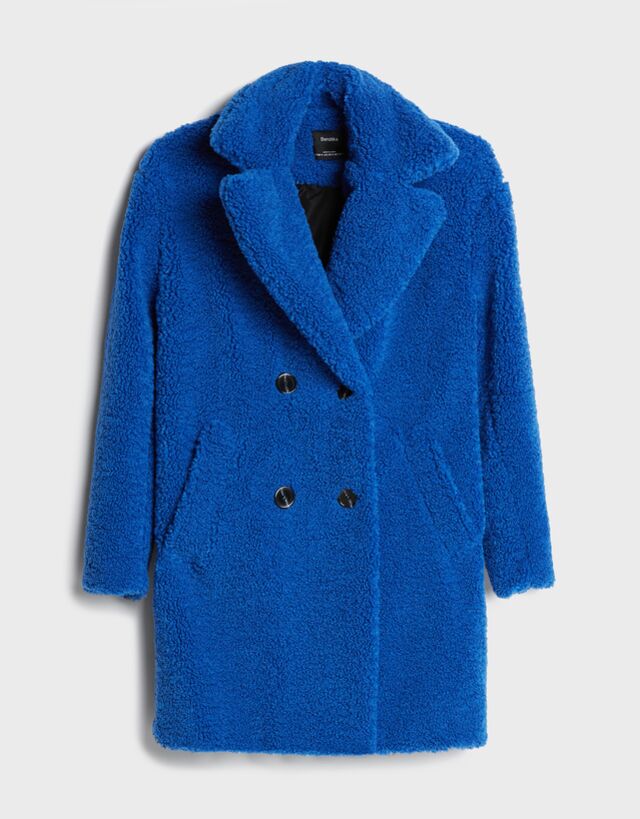 bershka blue coat