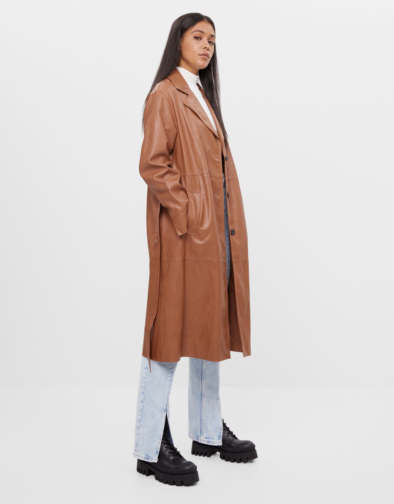 bershka trench coat