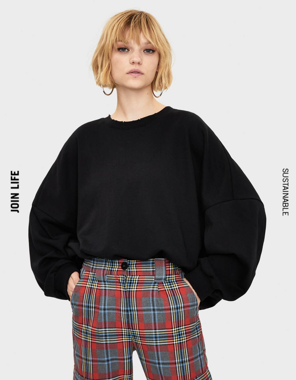 bershka oversize sweatshirt