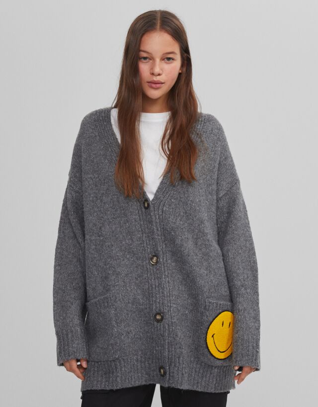 smiley jacket bershka