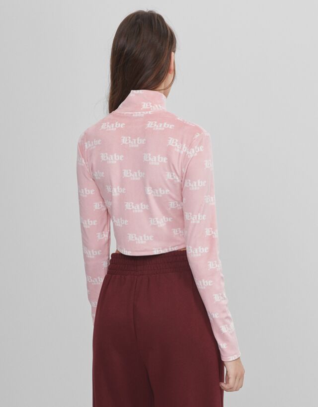 Babe print jacket - Woman | Bershka