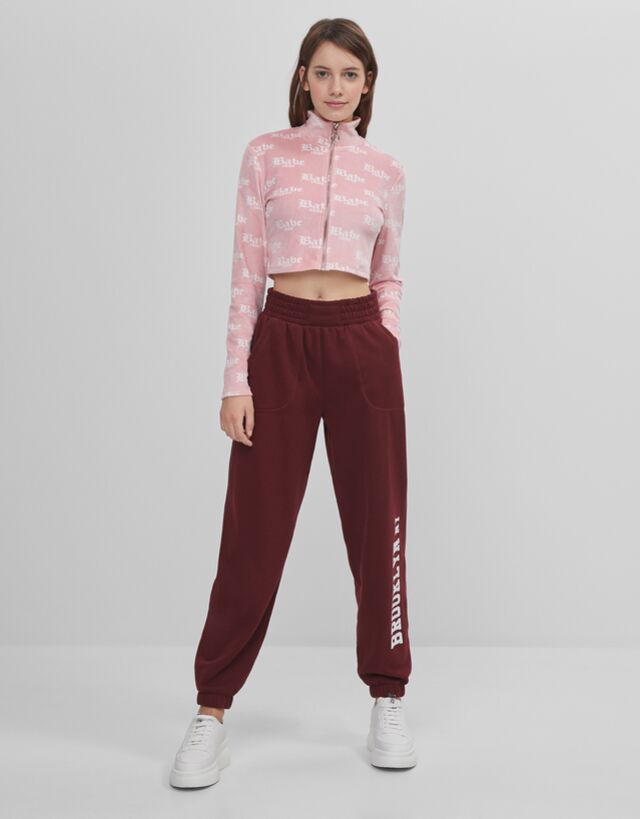 Babe print jacket - Woman | Bershka