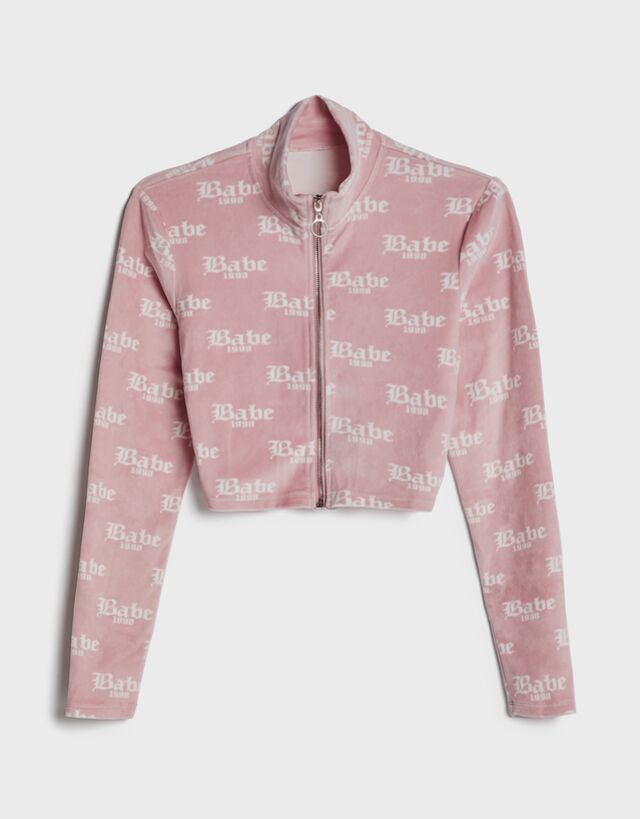 Babe print jacket - Woman | Bershka