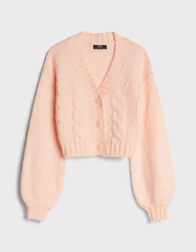 bershka cardigan pink