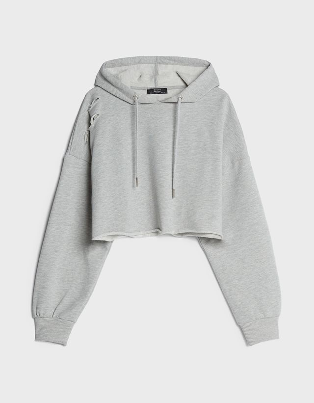 sweat a capuche femme bershka