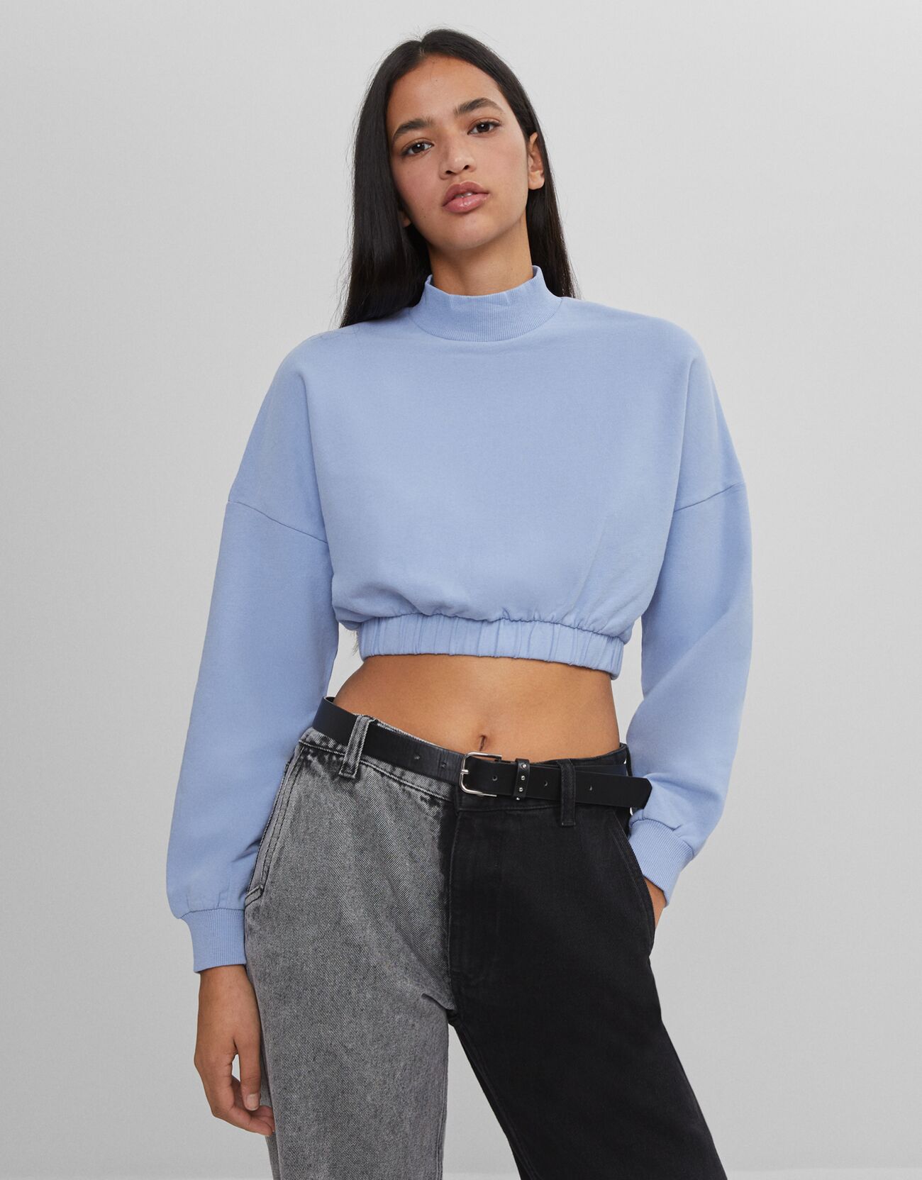 high cropped jumper