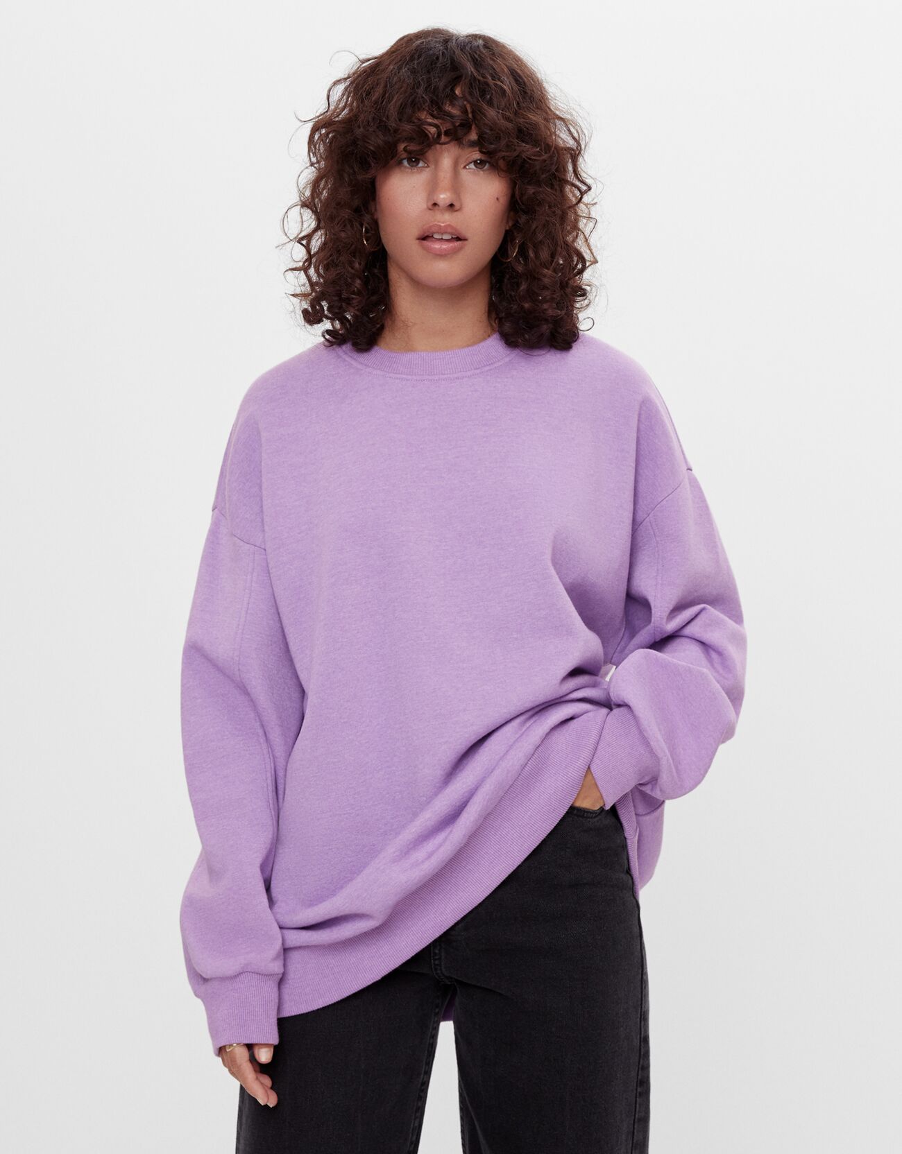 sudadera oversize bershka