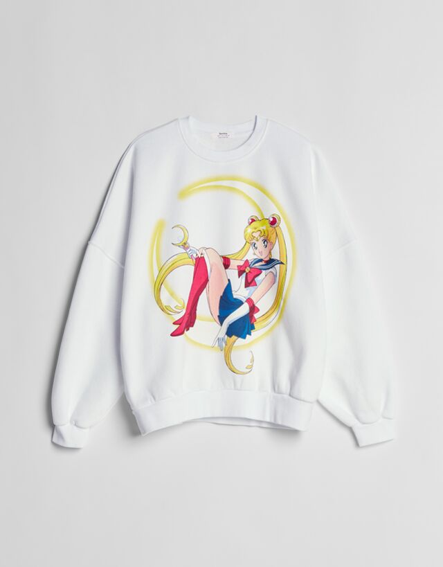 Sailor Moon print sweatshirt - Sweatshirts - Woman | Bershka