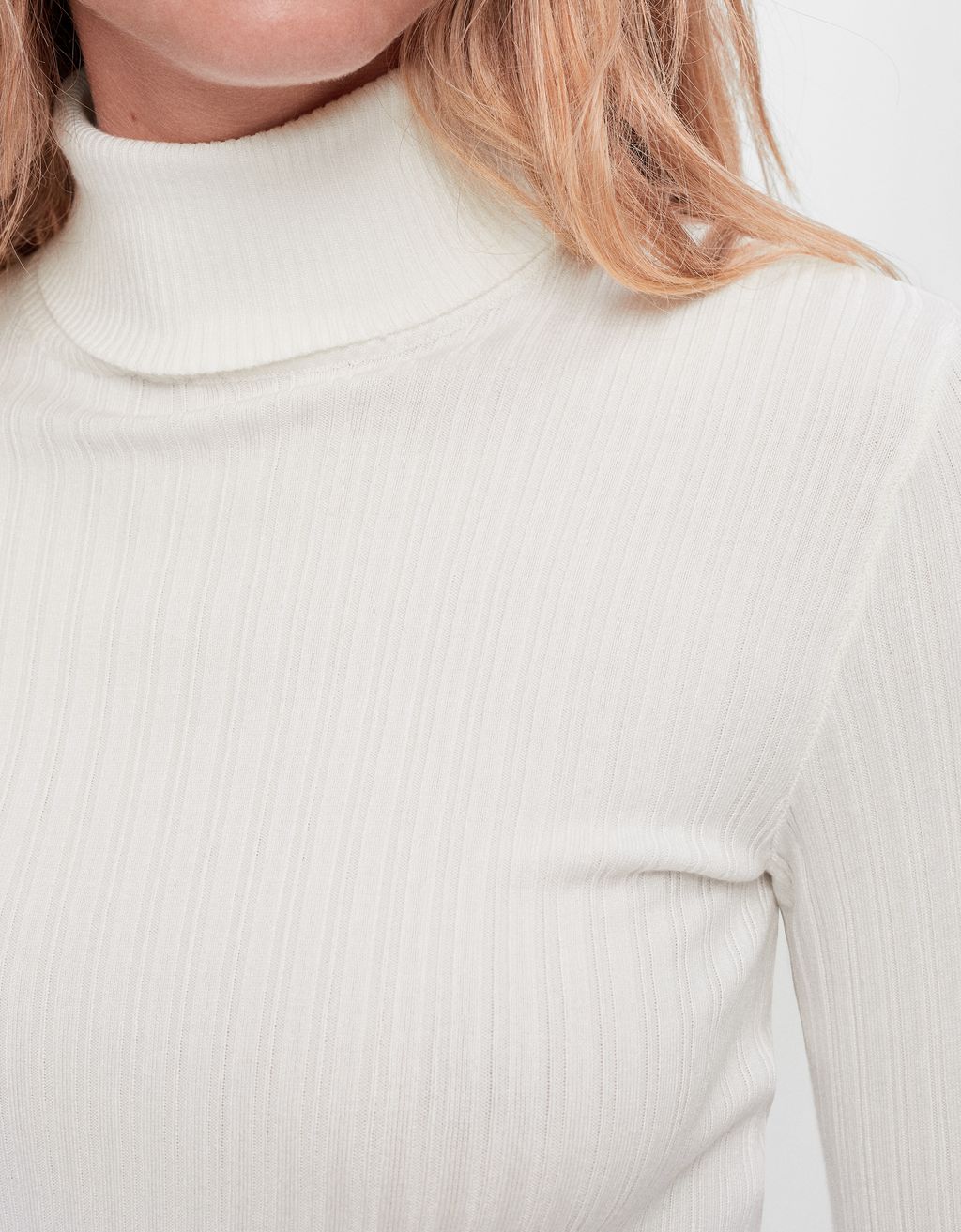 frill neck sweater