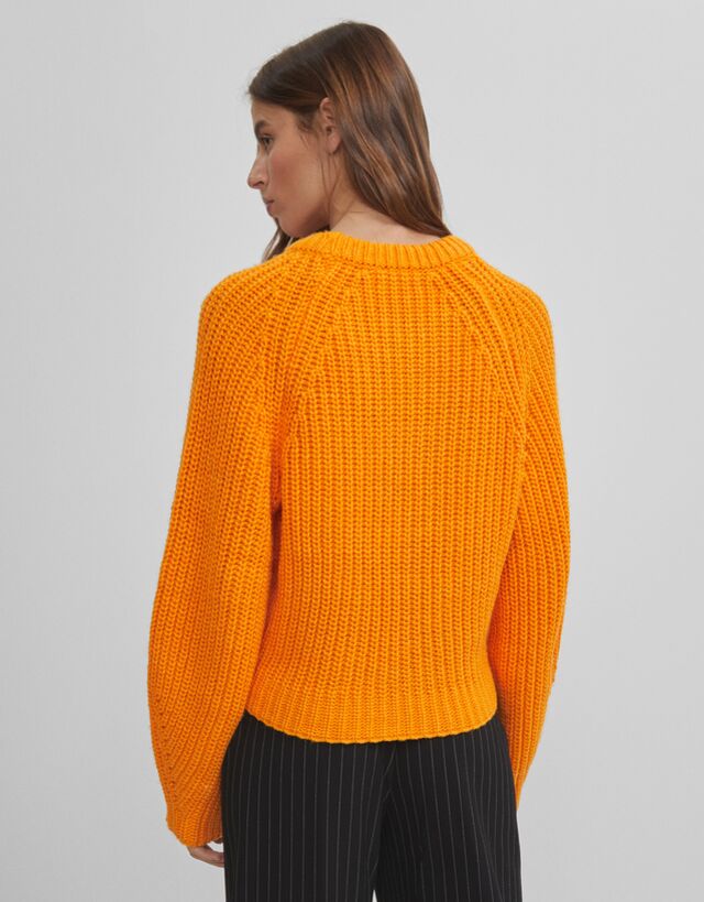 chunky ribbed sweater