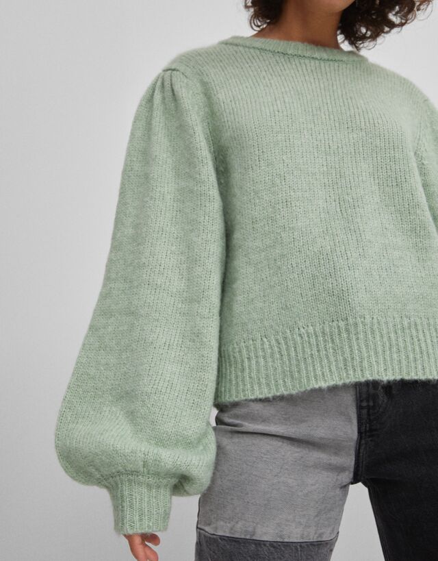 Pull Manche Bouffante Bershka 2025
