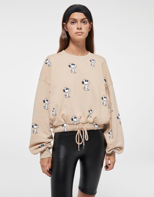 Sudadera Snoopy goma - Última Semana - Mujer | Bershka