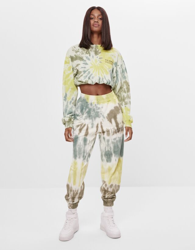 bershka tie dye sweatshirt