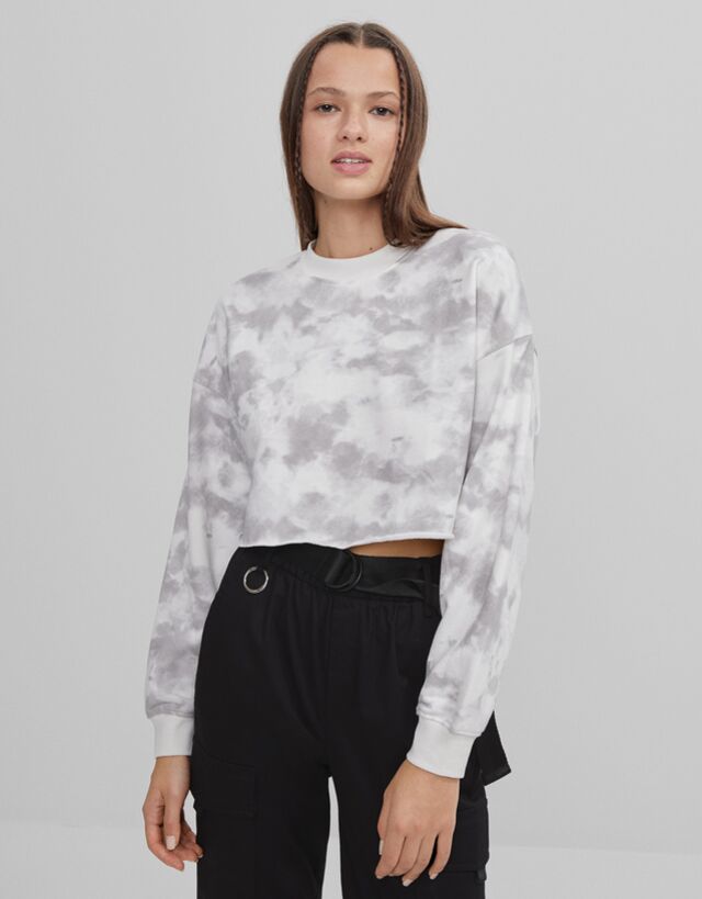 bershka tie dye sweatshirt