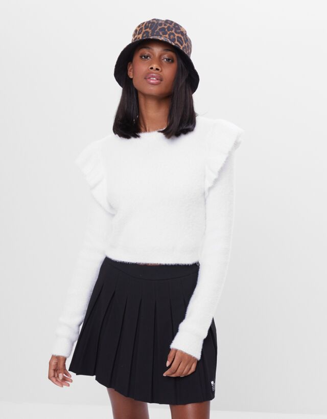 ruffled shoulders - Woman | Bershka