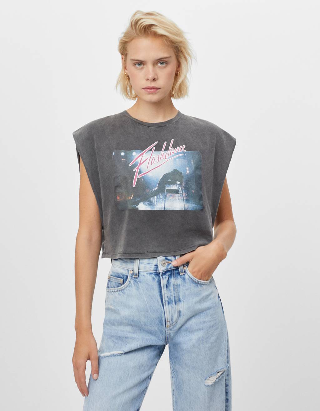 Flashdance T-shirt - T-shirts \u0026 Tops - Bershka Kosovo