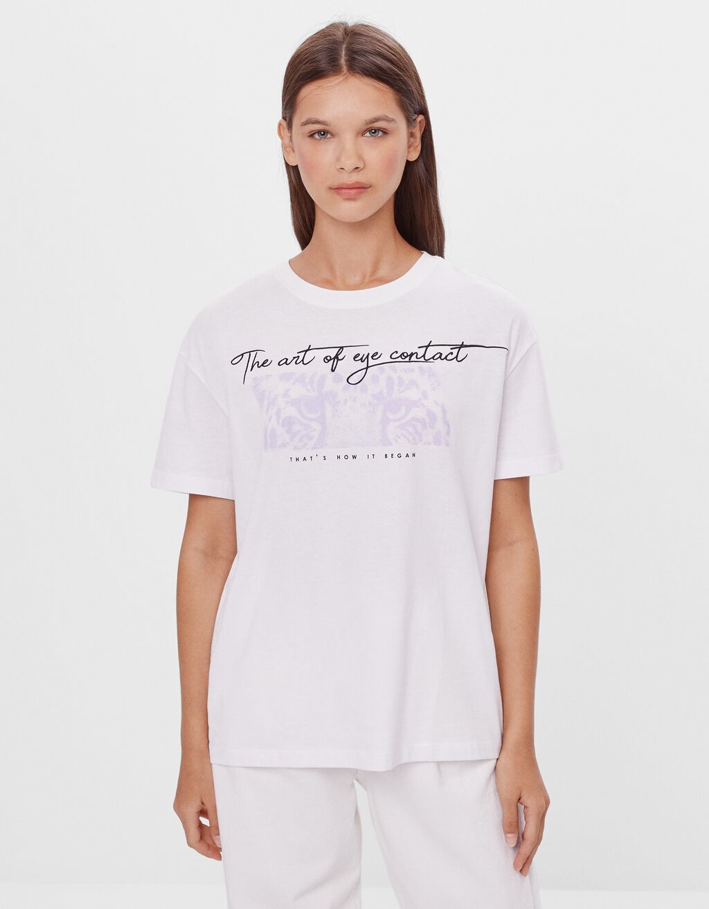 Bedrucktes T-Shirt - T-Shirts - Damen