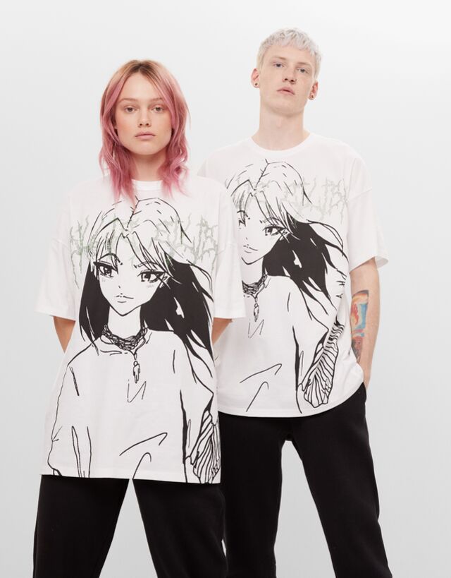 bershka billie eilish t shirt