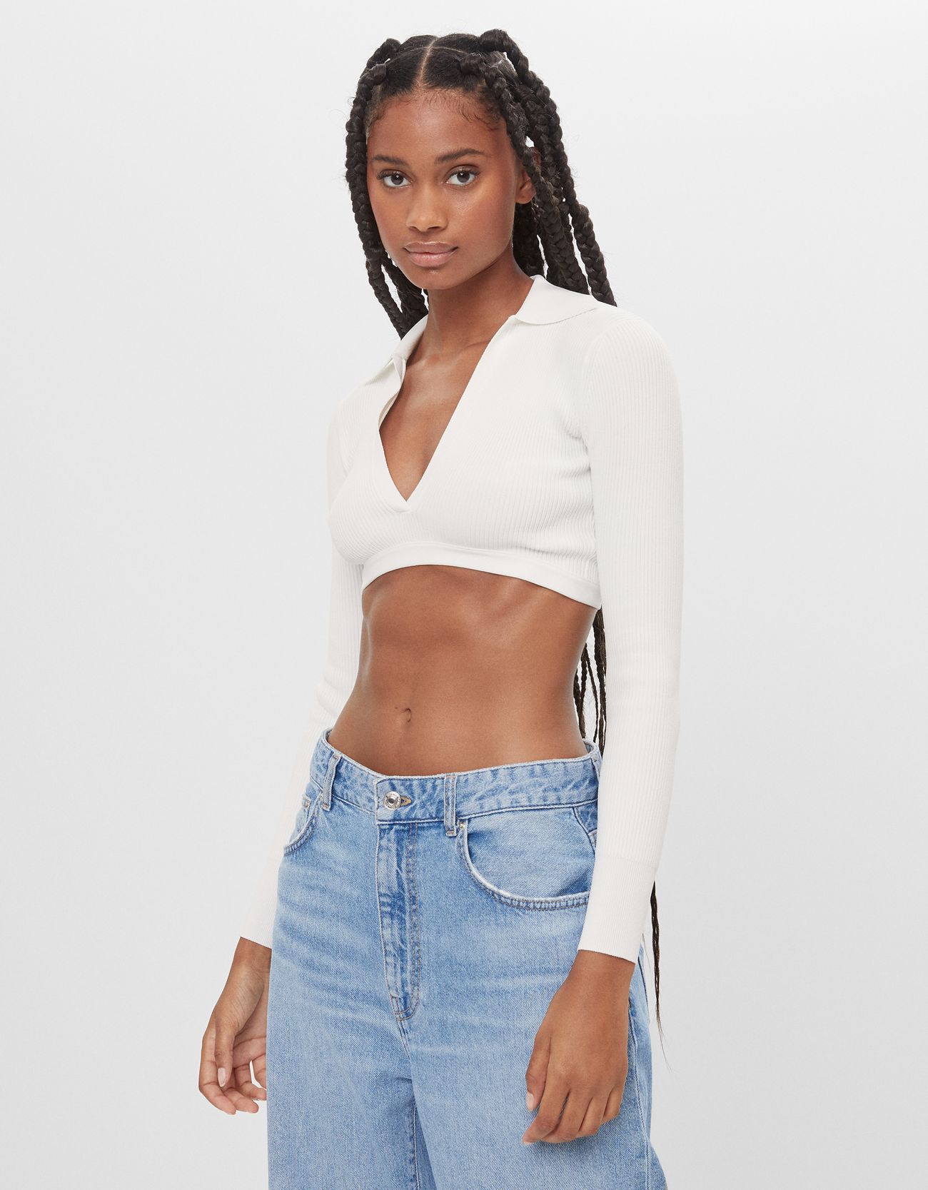 Cropped polo sweater - T-shirts and 