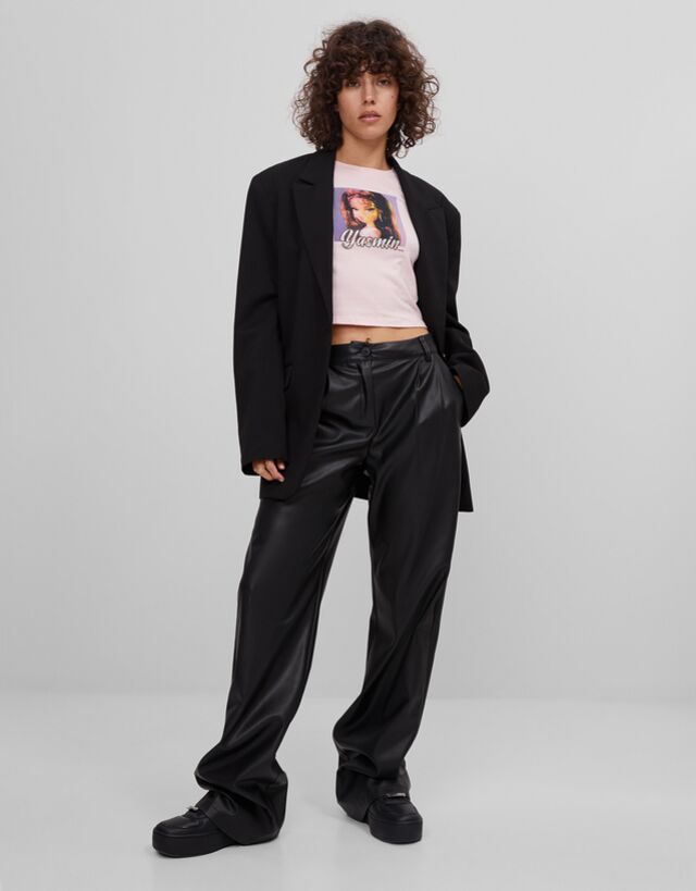 Bratz cropped T-shirt - Mini - Bershka Denmark
