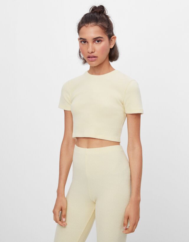 bershka crop t shirt