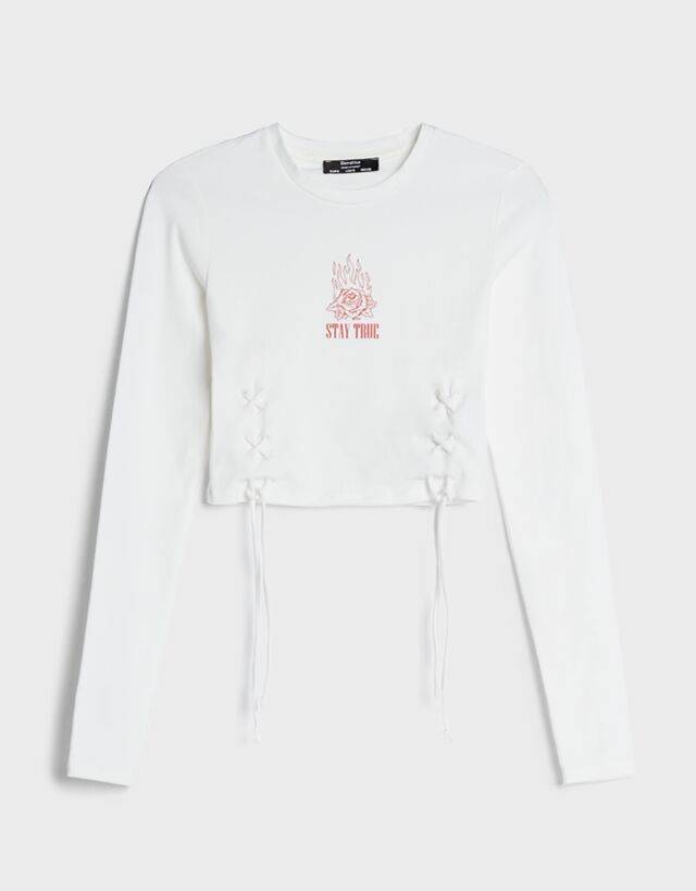 print - T-shirts and tops - Woman | Bershka