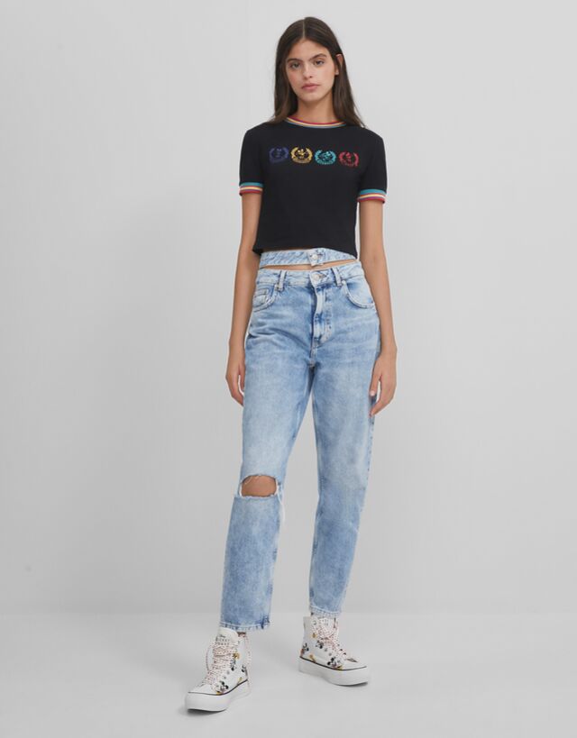 Mickey Mouse T-shirt - T-shirts \u0026 Tops - Woman | Bershka