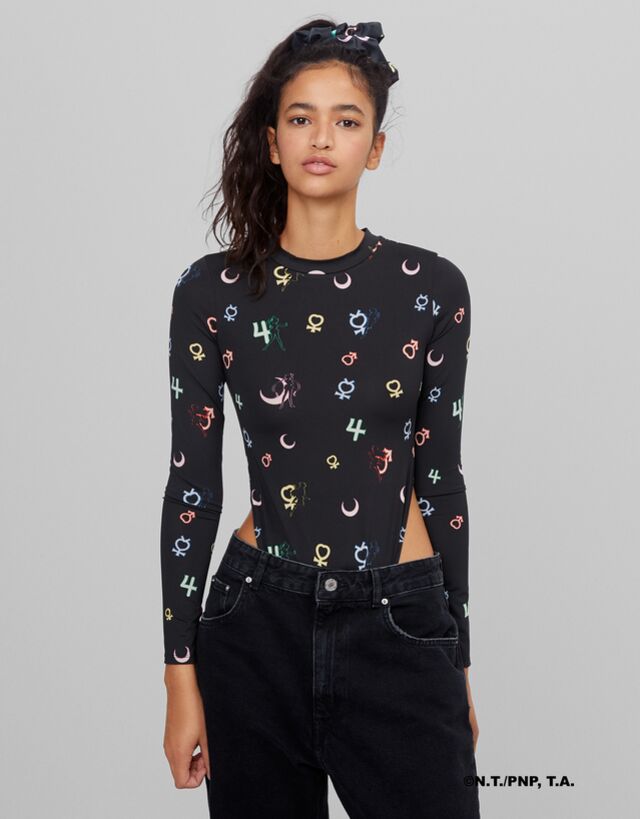Sailor Moon print bodysuit - Woman 