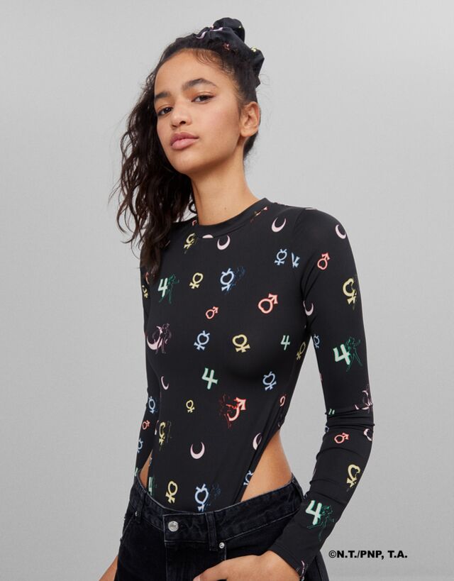 Sailor Moon print bodysuit - Woman 