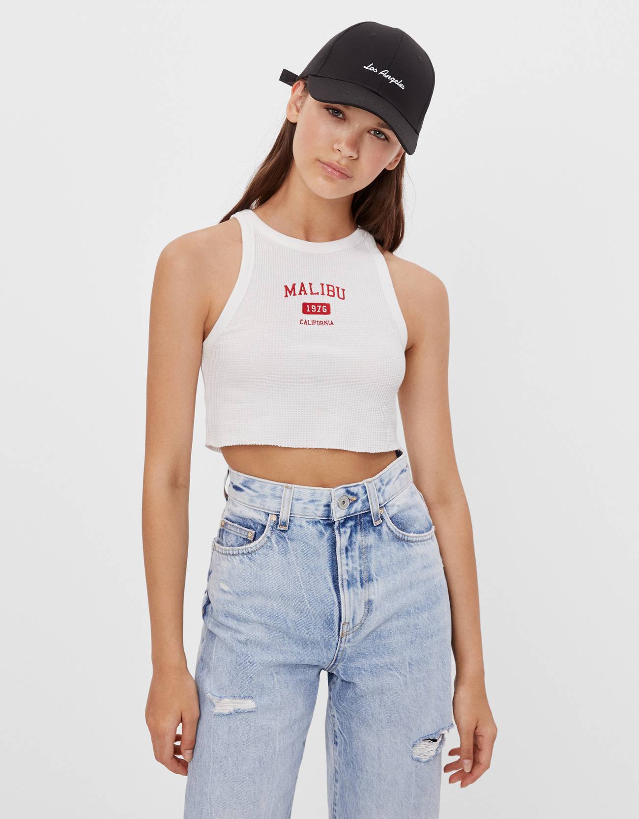 Embroidered Halterneck Top Casual Bershka Germany 264 results for halterneck tops. bershka