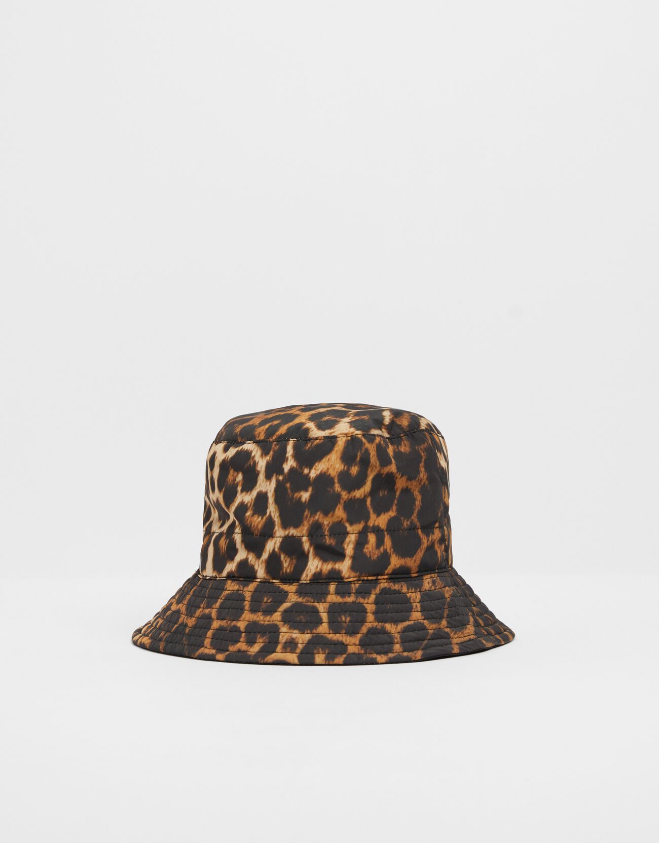 Reversible leopard print bucket hat 