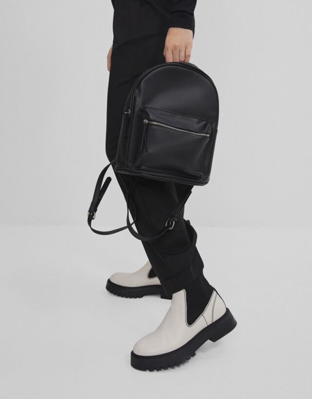 sac a dos effet cuir