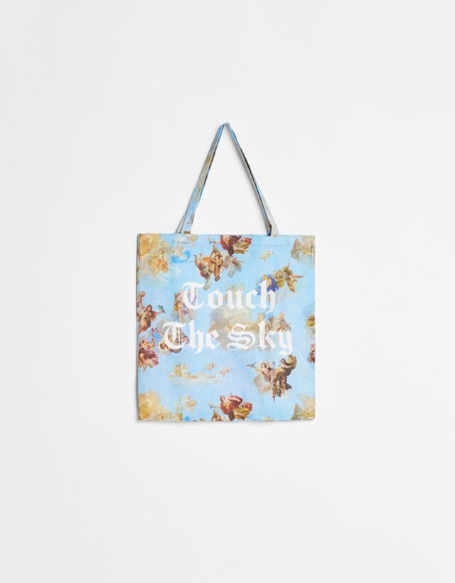Angel Print Tote Bag Woman Bershka
