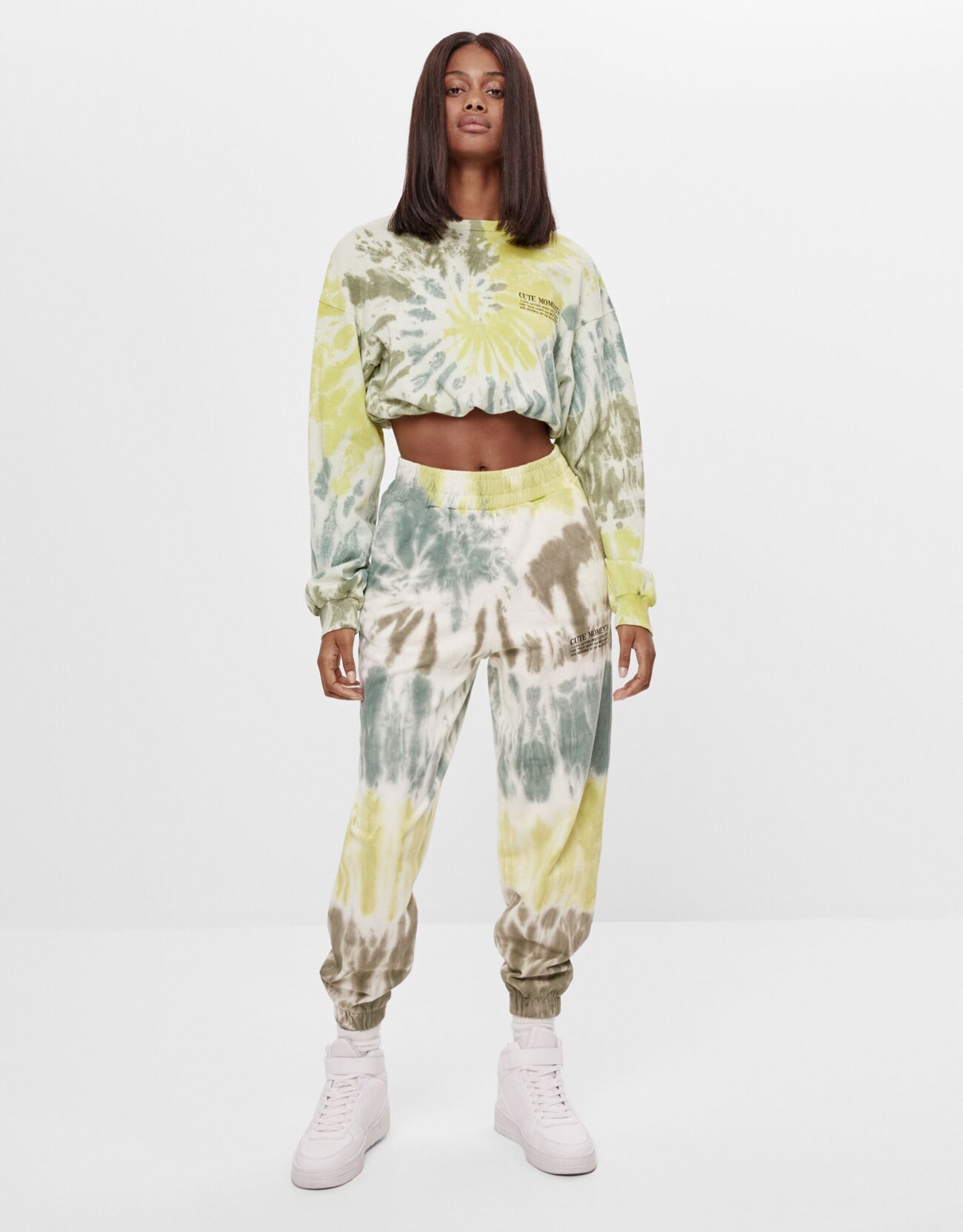 tie dye hoodie and sweatpants