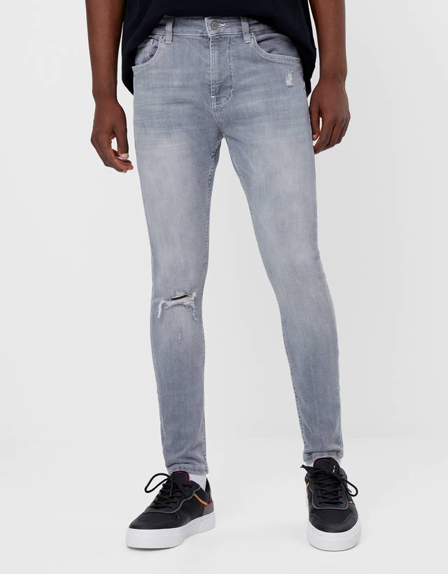 Super Skinny Jeans Partnumbers Tempe Bershka Germany Mens jeans skinny stretch, premium high rise colored jeans expandable waist 4 seasons. bershka