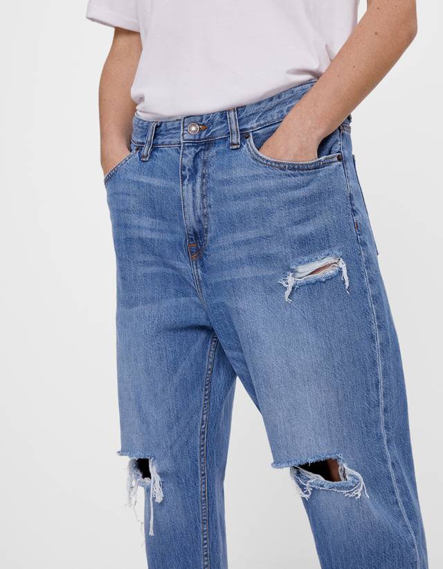 bershka loose fit jeans