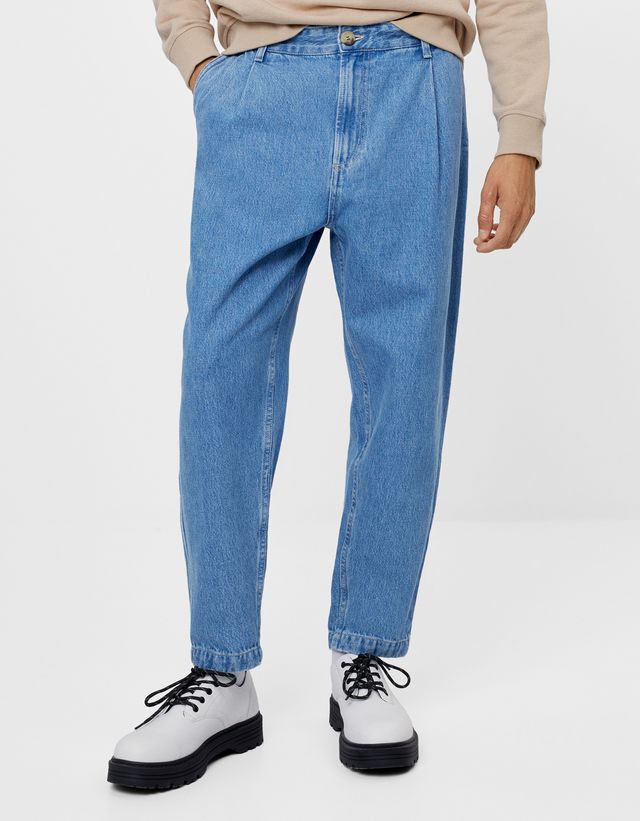 Jeans Hombre | Bershka Jeans Balloon Azul Claro - Bellavista
