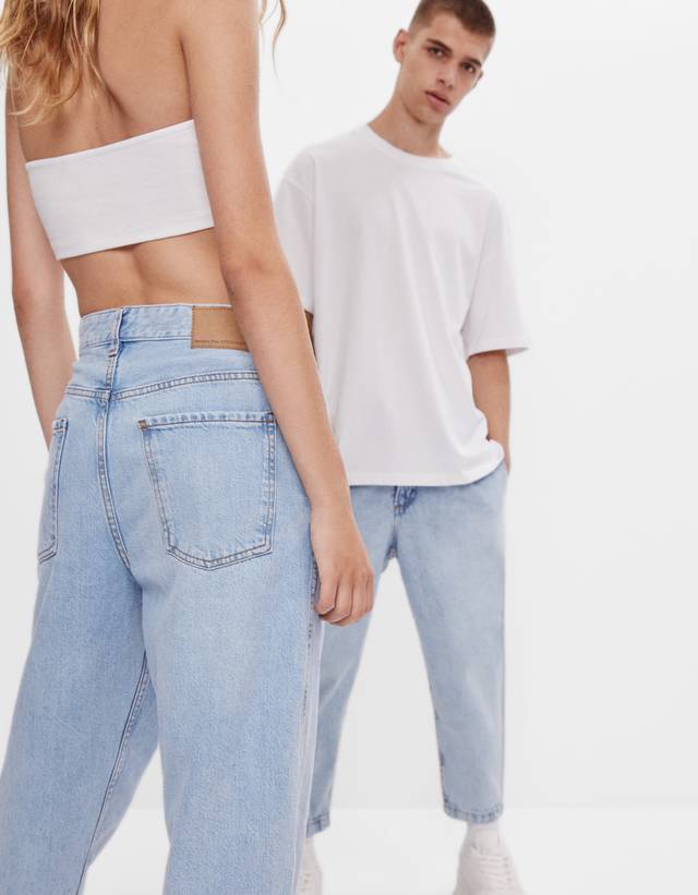 Dad fit jeans - null - Bershka Azerbaijan
