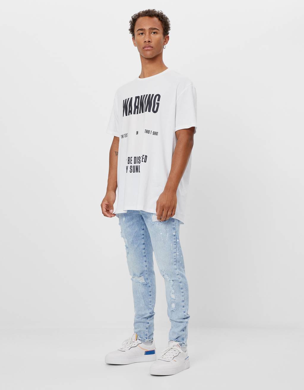 skinny jeans paint splatter