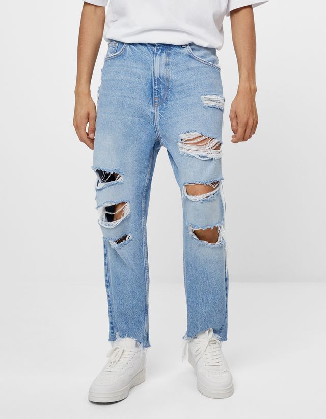 Loose fit jeans - Shirts - Bershka 