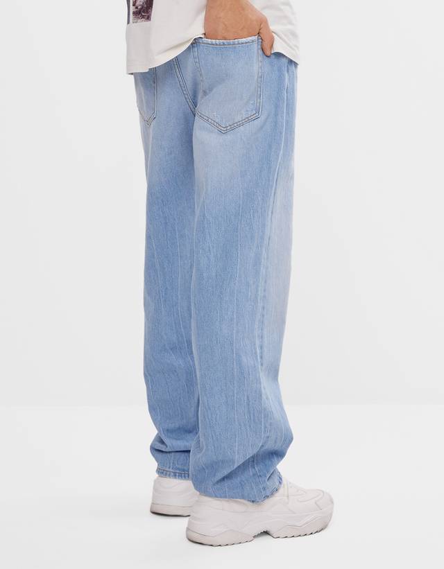 straight leg jeans bershka